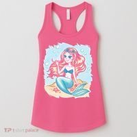Cute Girl Mermaid Women's Tank Top thumb 0