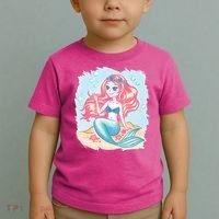 Cute Girl Mermaid Toddler T-Shirt thumb 2
