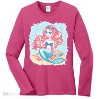 Cute Girl Mermaid Women's Long Sleeve Shirt thumb 0