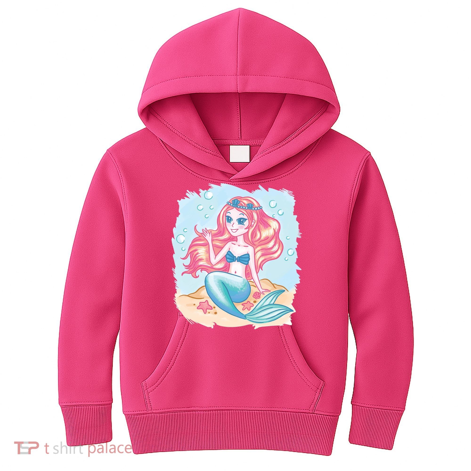 Cute Girl Mermaid Kids Hoodie