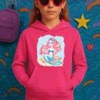 Cute Girl Mermaid Kids Hoodie thumb 3