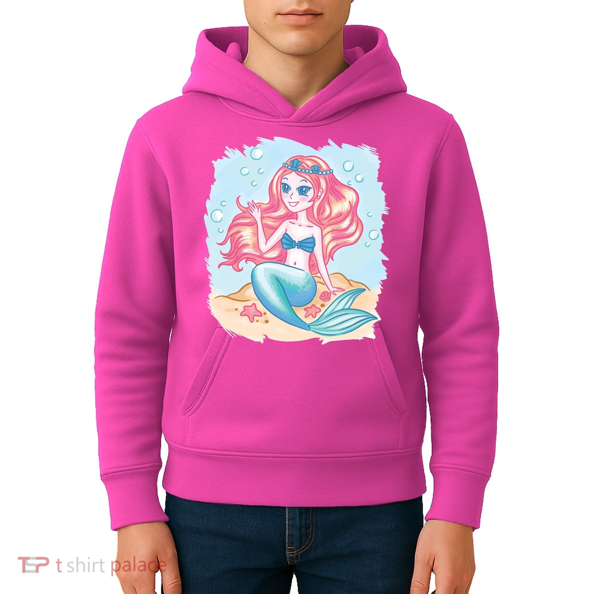 Cute Girl Mermaid Kids Hoodie