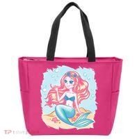 Cute Girl Mermaid Tote Bag thumb 0