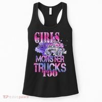 Cute Girls Like Monster Trucks Too Awesome Women's Tank Top thumb 0