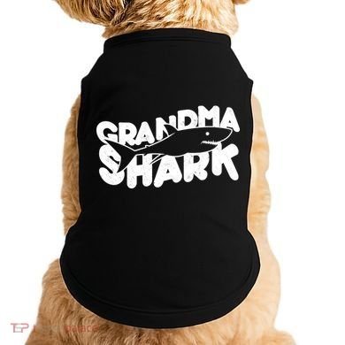 Cute Grandma Shark Doggie Tank