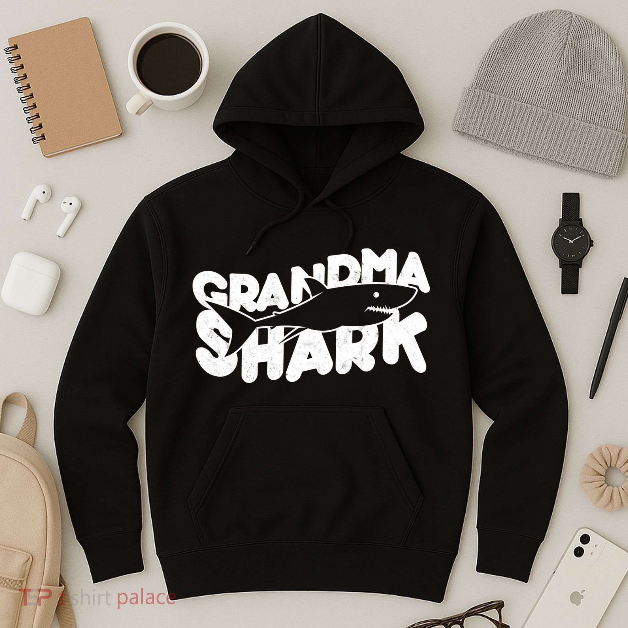Cute Grandma Shark Hoodie