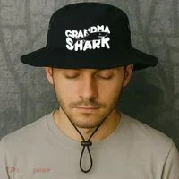 Cute Grandma Shark Bucket Hat thumb 2