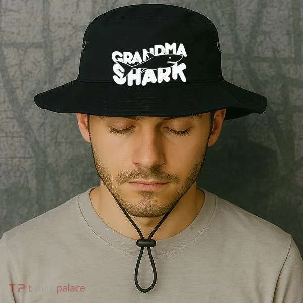Cute Grandma Shark Bucket Hat