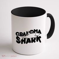 Cute Grandma Shark Coffee Mug thumb 1