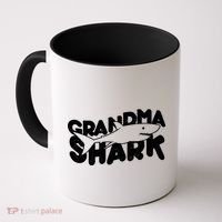 Cute Grandma Shark Coffee Mug thumb 0