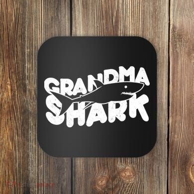 Cute Grandma Shark Coaster