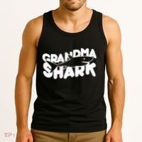 Cute Grandma Shark Tank Top thumb 3