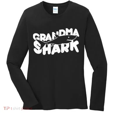 Cute Grandma Shark Women's Long Sleeve Shirt