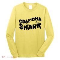 Cute Grandma Shark Long Sleeve Shirt thumb 0