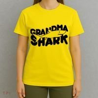 Cute Grandma Shark T-Shirt thumb 4