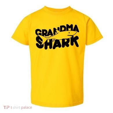 Cute Grandma Shark Toddler T-Shirt