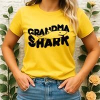 Cute Grandma Shark Women's T-Shirt thumb 2