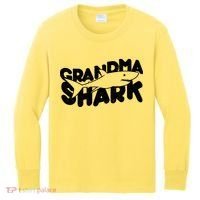 Cute Grandma Shark Kids Long Sleeve Shirt thumb 0