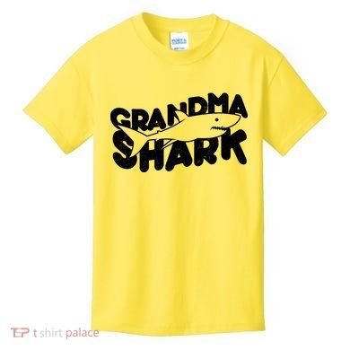 Cute Grandma Shark Kids T-Shirt