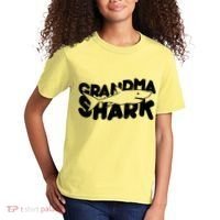 Cute Grandma Shark Kids T-Shirt thumb 2