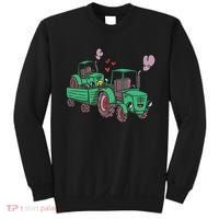 Cute Green Tractor Family Sweatshirt thumb 0