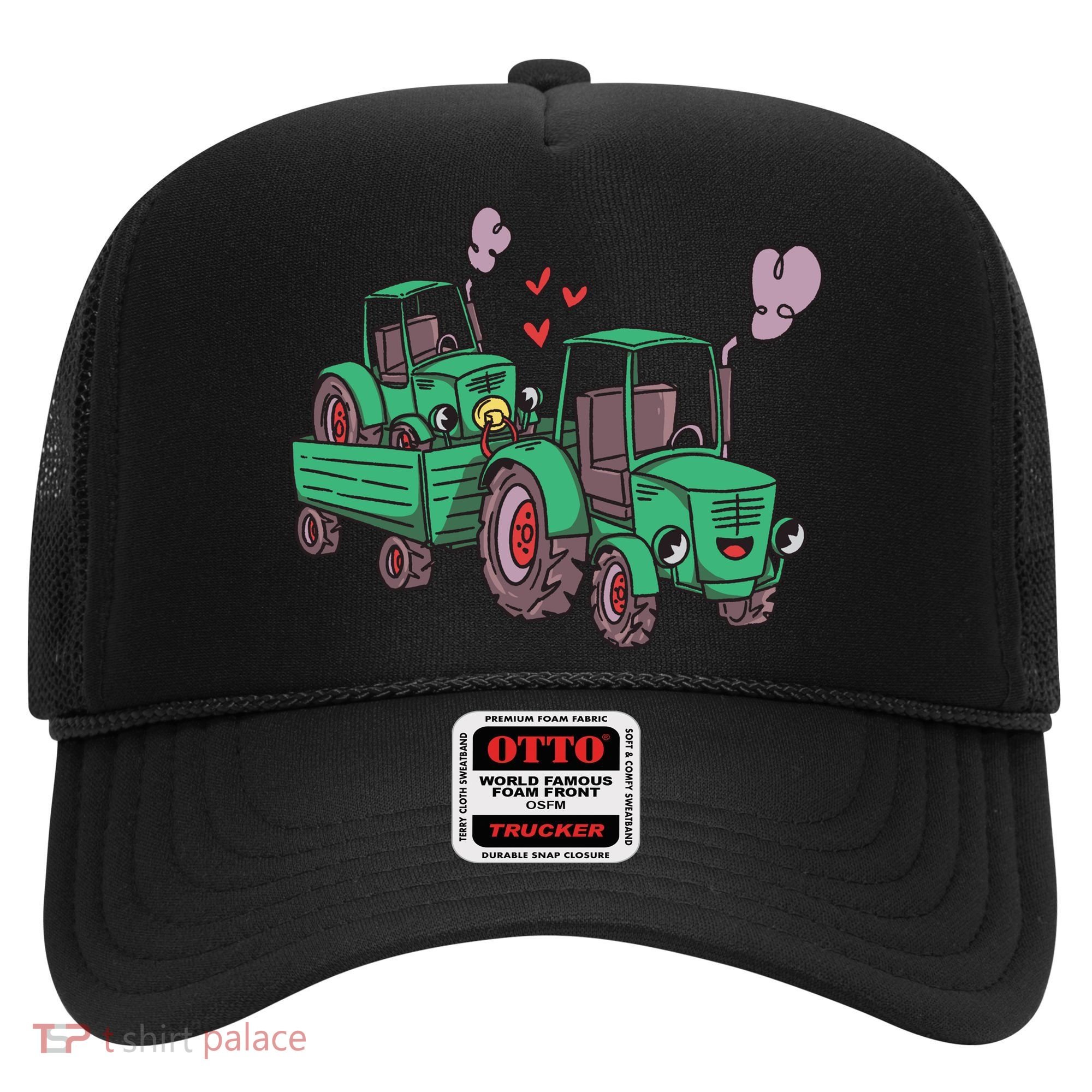 Cute Green Tractor Family Hat