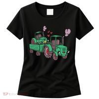Cute Green Tractor Family Women's T-Shirt thumb 0