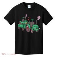 Cute Green Tractor Family Kids T-Shirt thumb 0