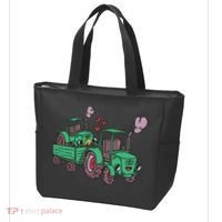 Cute Green Tractor Family Tote Bag thumb 3