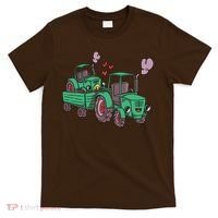 Cute Green Tractor Family T-Shirt thumb 0