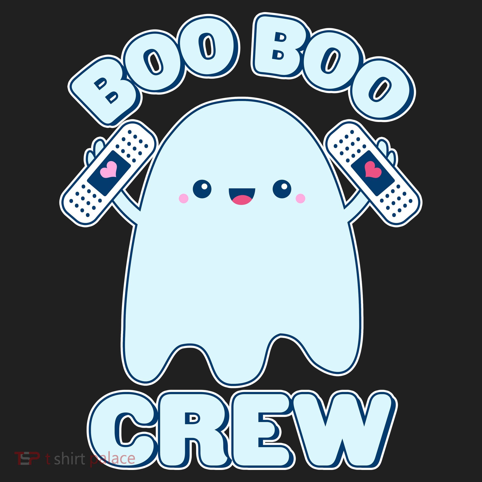 Cute Halloween Boo Boo Crew Band Aid Ghost Women's Sweatshirt
