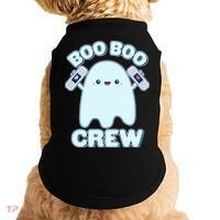 Cute Halloween Boo Boo Crew Band Aid Ghost Doggie Tank thumb 0