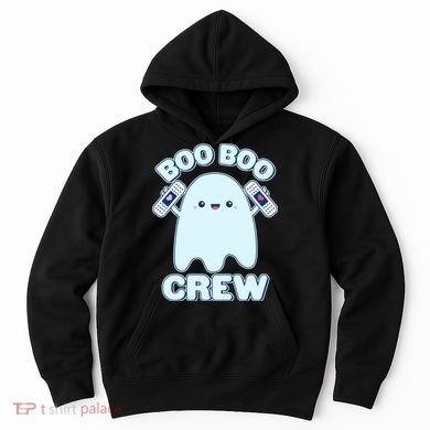 Cute Halloween Boo Boo Crew Band Aid Ghost Hoodie