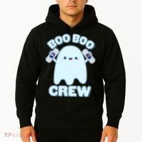 Cute Halloween Boo Boo Crew Band Aid Ghost Hoodie thumb 2