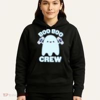 Cute Halloween Boo Boo Crew Band Aid Ghost Hoodie thumb 5