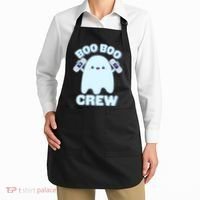 Cute Halloween Boo Boo Crew Band Aid Ghost Apron thumb 2