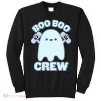 Cute Halloween Boo Boo Crew Band Aid Ghost Sweatshirt thumb 0