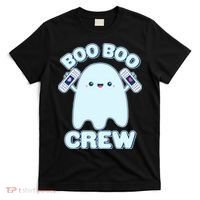 Cute Halloween Boo Boo Crew Band Aid Ghost T-Shirt thumb 0