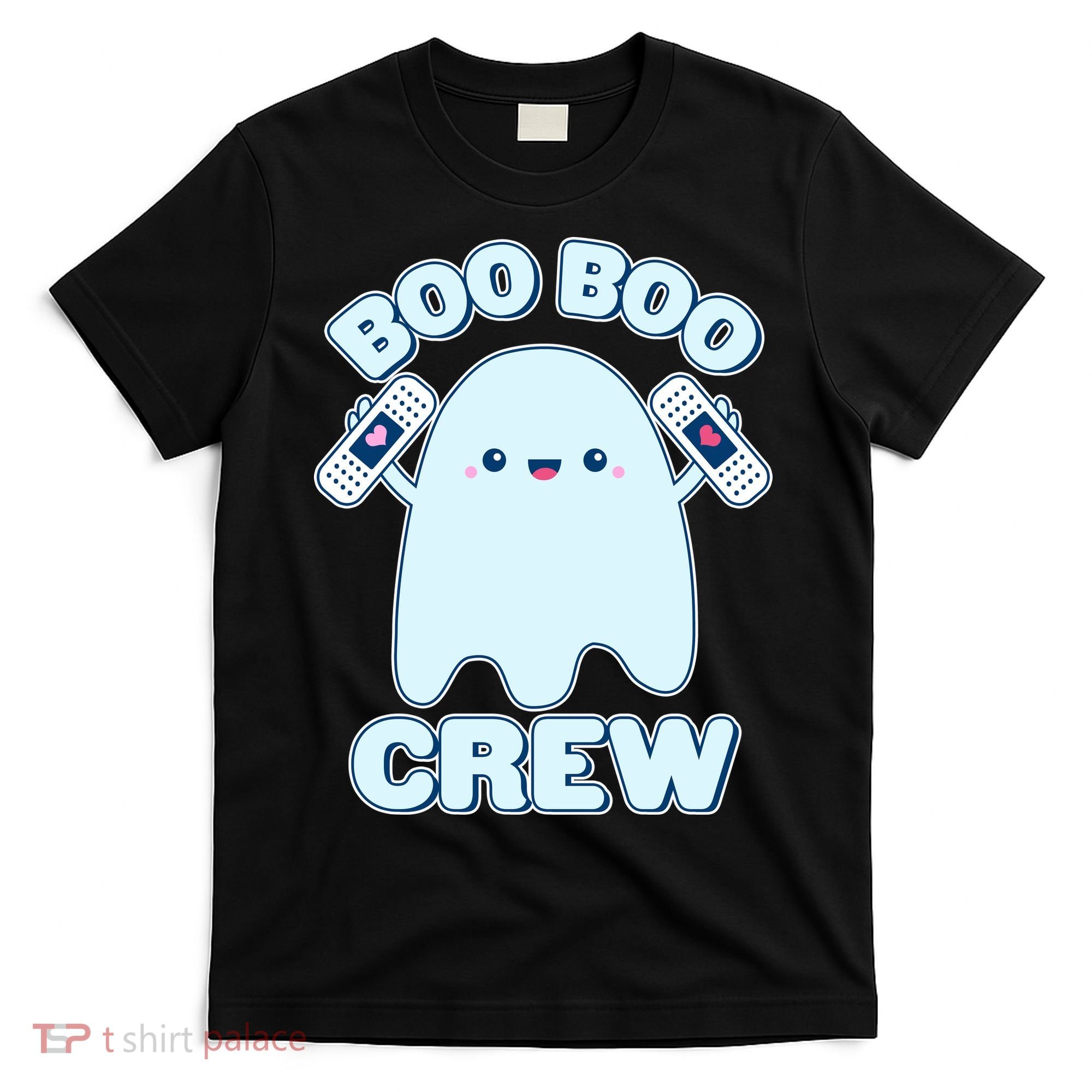 Cute Halloween Boo Boo Crew Band Aid Ghost T-Shirt
