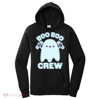 Cute Halloween Boo Boo Crew Band Aid Ghost Women's Hoodie