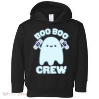 Cute Halloween Boo Boo Crew Band Aid Ghost Toddler Hoodie thumb 0