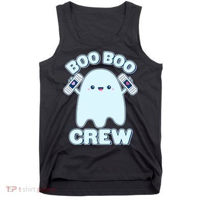 Cute Halloween Boo Boo Crew Band Aid Ghost Tank Top