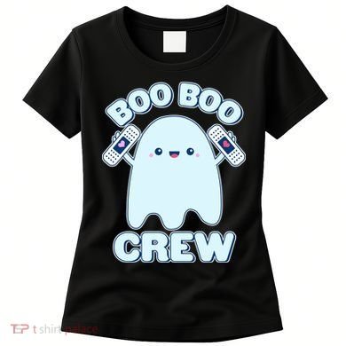 Cute Halloween Boo Boo Crew Band Aid Ghost Women's T-Shirt