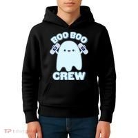 Cute Halloween Boo Boo Crew Band Aid Ghost Kids Hoodie thumb 4