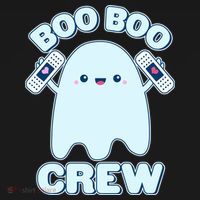 Cute Halloween Boo Boo Crew Band Aid Ghost Tote Bag thumb 4