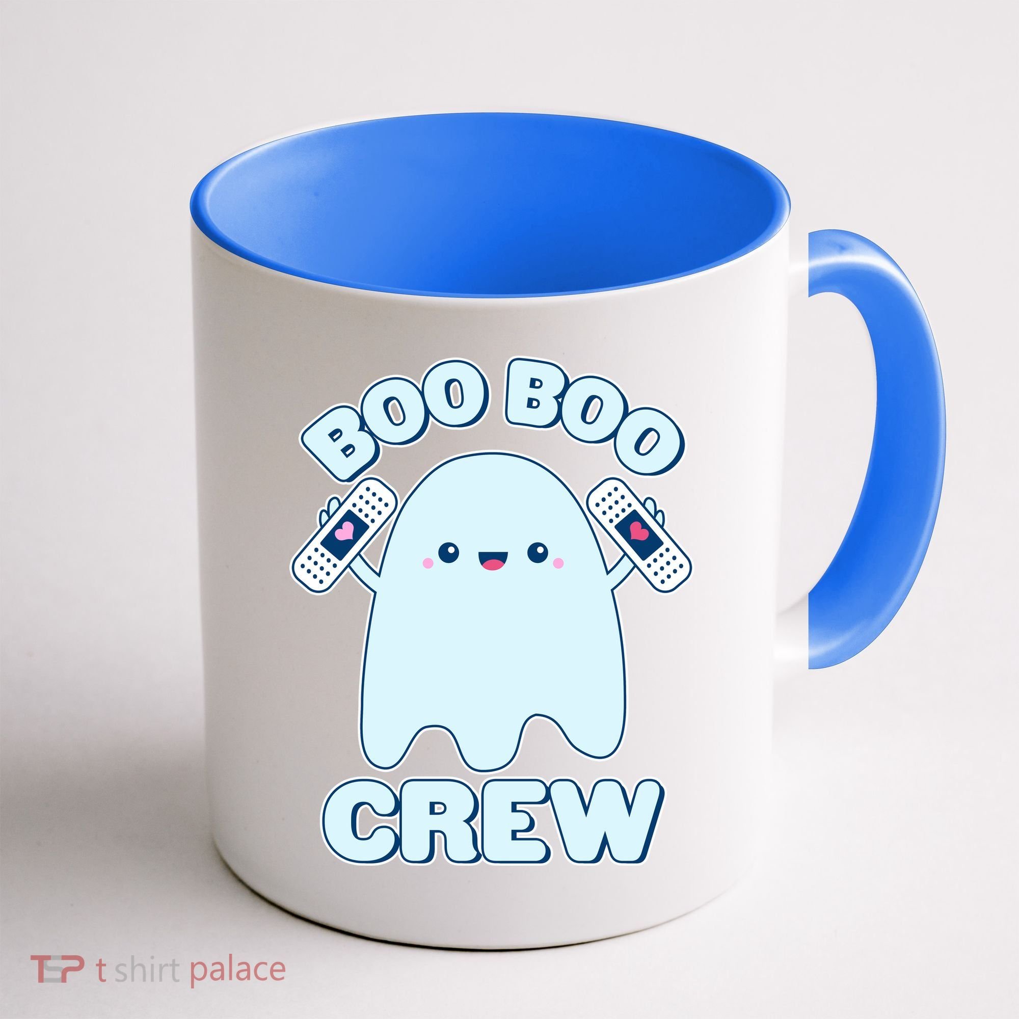 Cute Halloween Boo Boo Crew Band Aid Ghost Coffee Mug