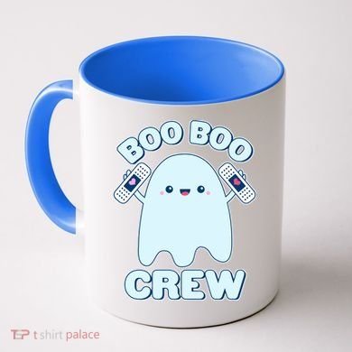 Cute Halloween Boo Boo Crew Band Aid Ghost Coffee Mug