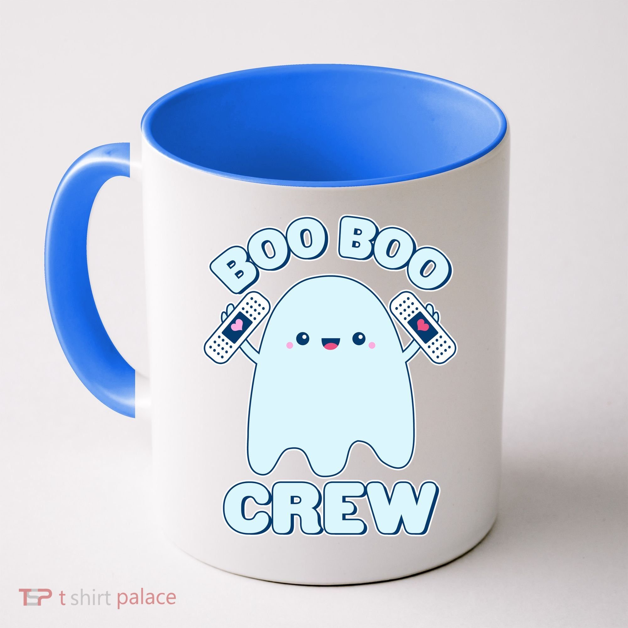 Cute Halloween Boo Boo Crew Band Aid Ghost Coffee Mug