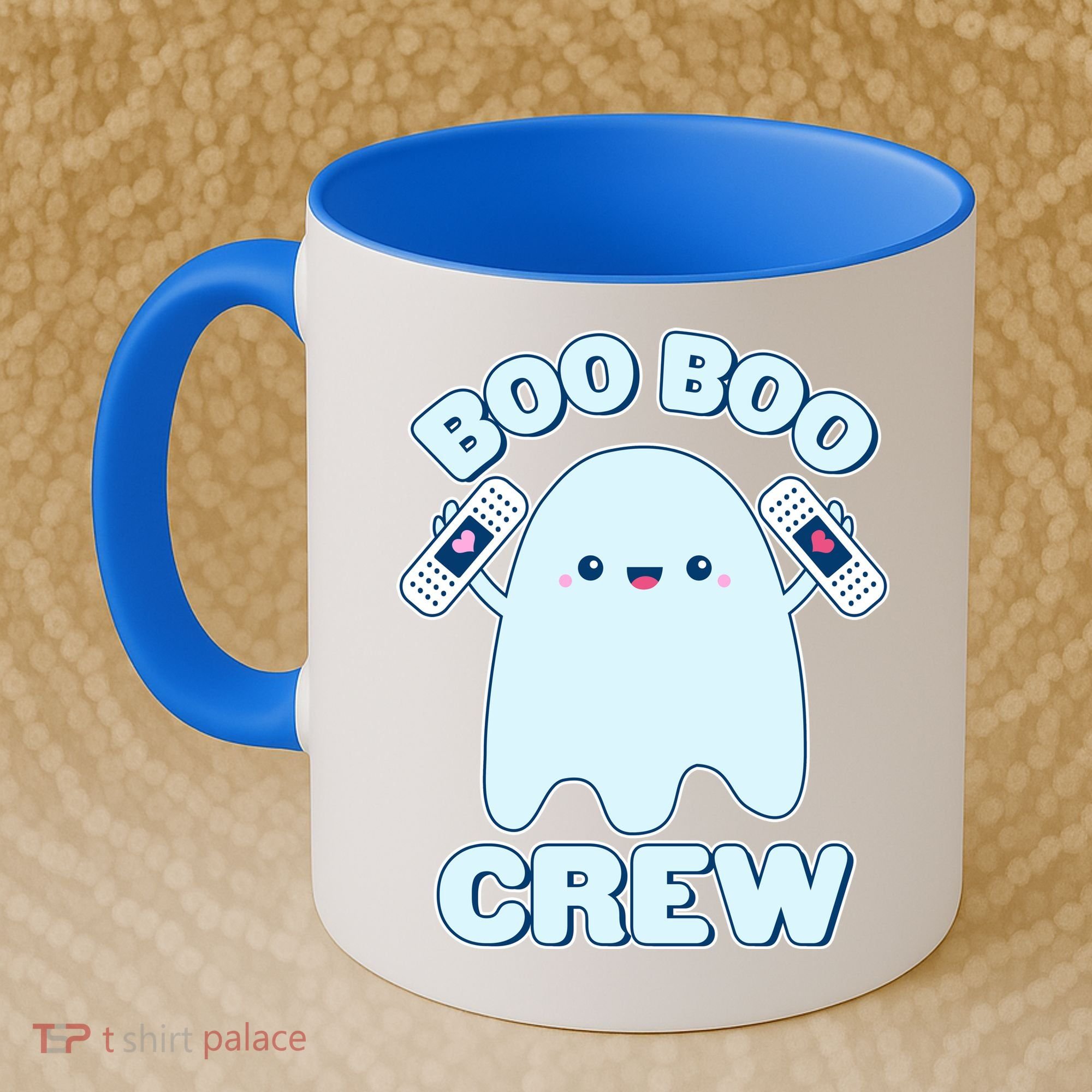 Cute Halloween Boo Boo Crew Band Aid Ghost Coffee Mug