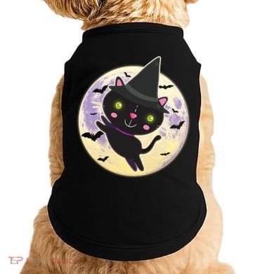 Cute Halloween Cat Moon Doggie Tank